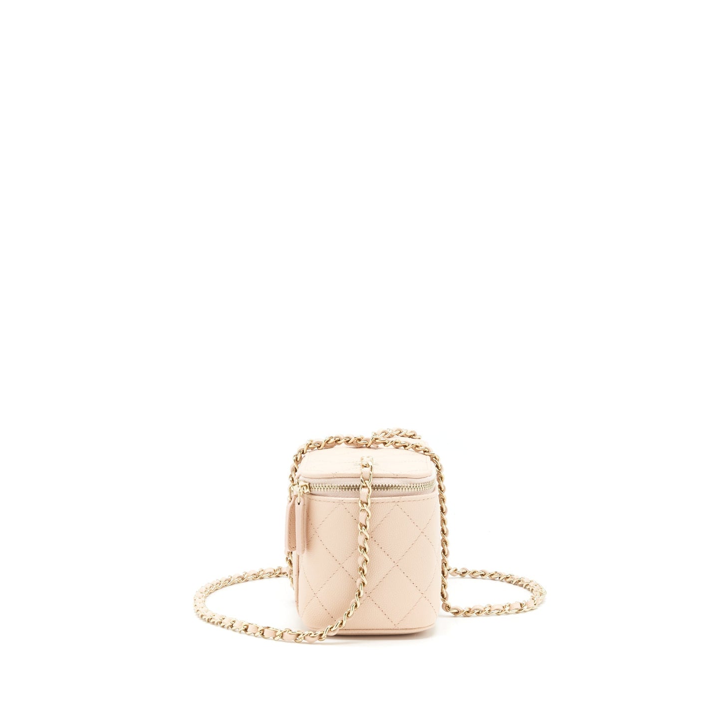 Chanel 22C Long Vanity With Chain Caviar Light Beige LGHW