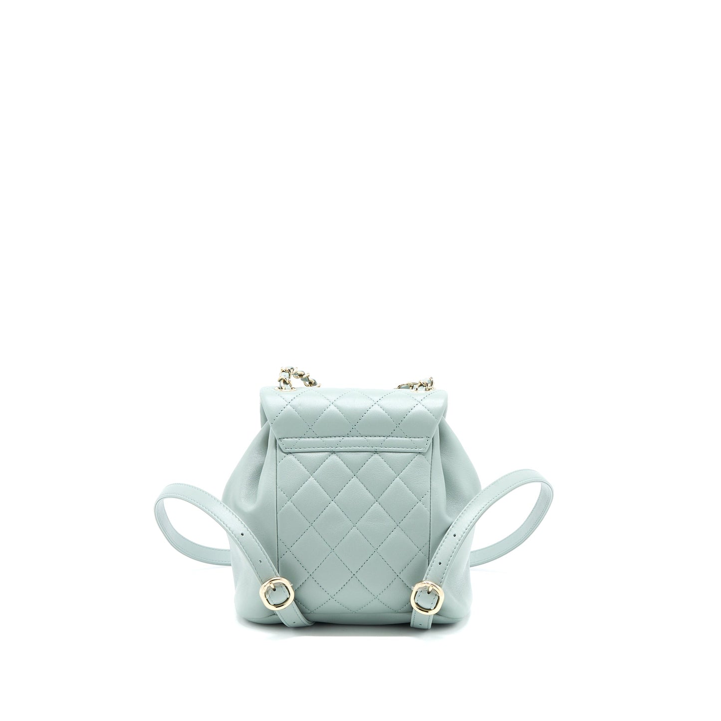 Chanel 23C Duma Mini Backpack Calfskin Light Grey LGHW (Microchip)