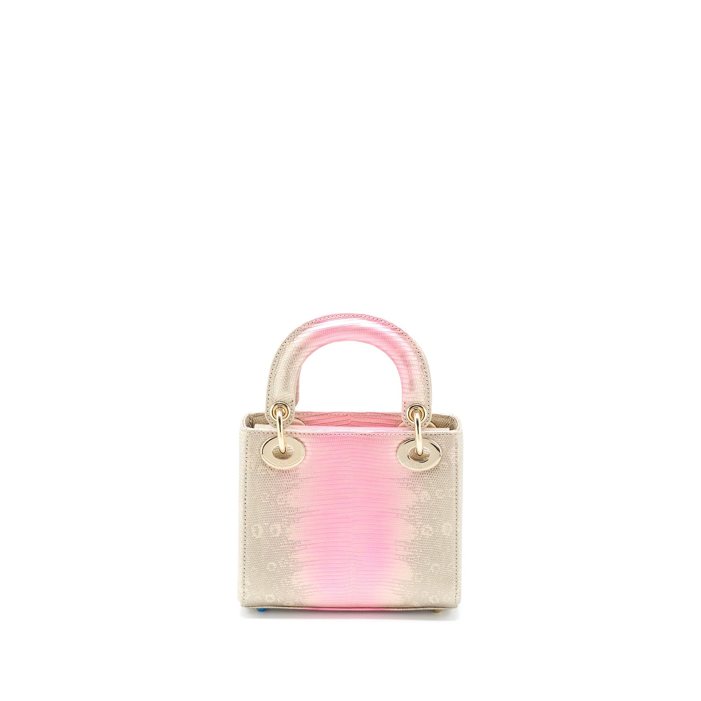 Dior Mini Lady Dior Lizard Pink Multicolour