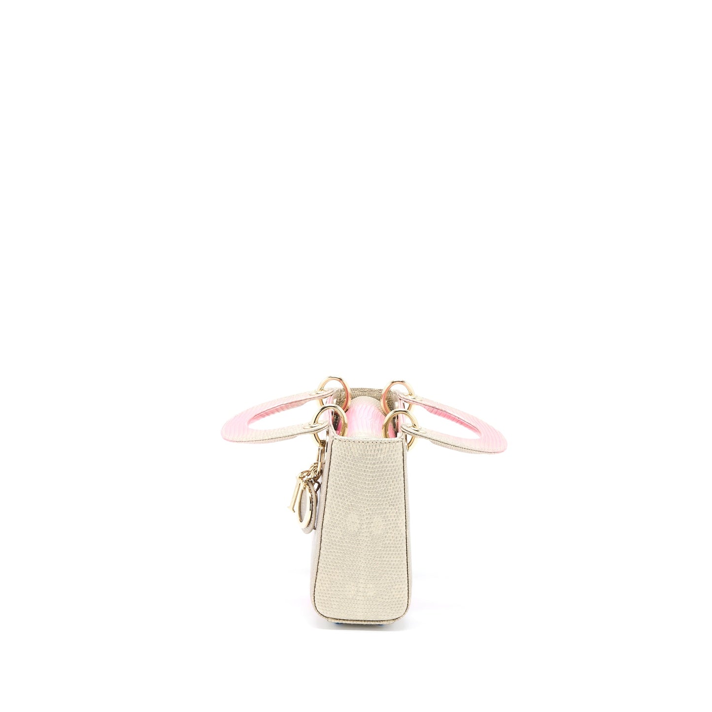 Dior Mini Lady Dior Lizard Pink Multicolour