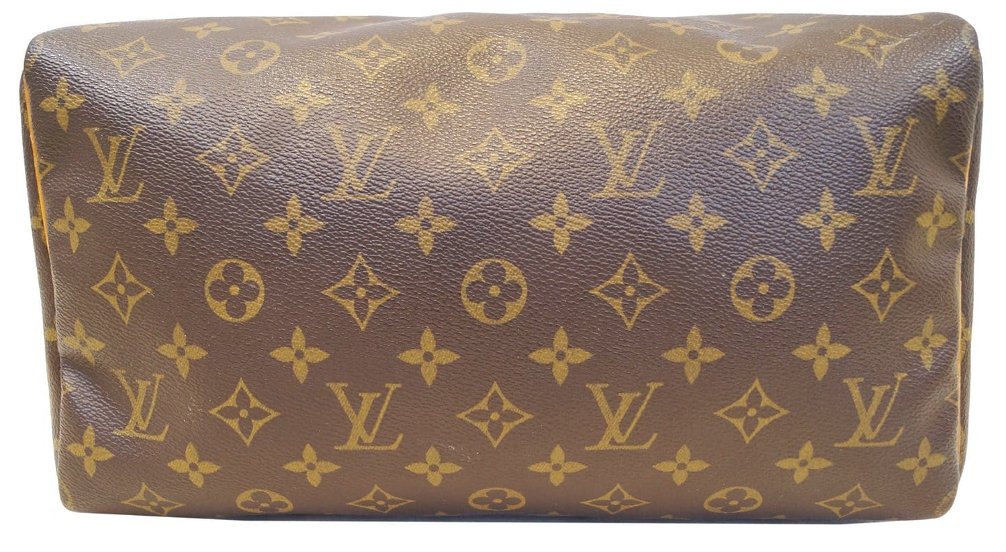 LOUIS VUITTON Monogram Canvas Speedy 30 Satchel Bag