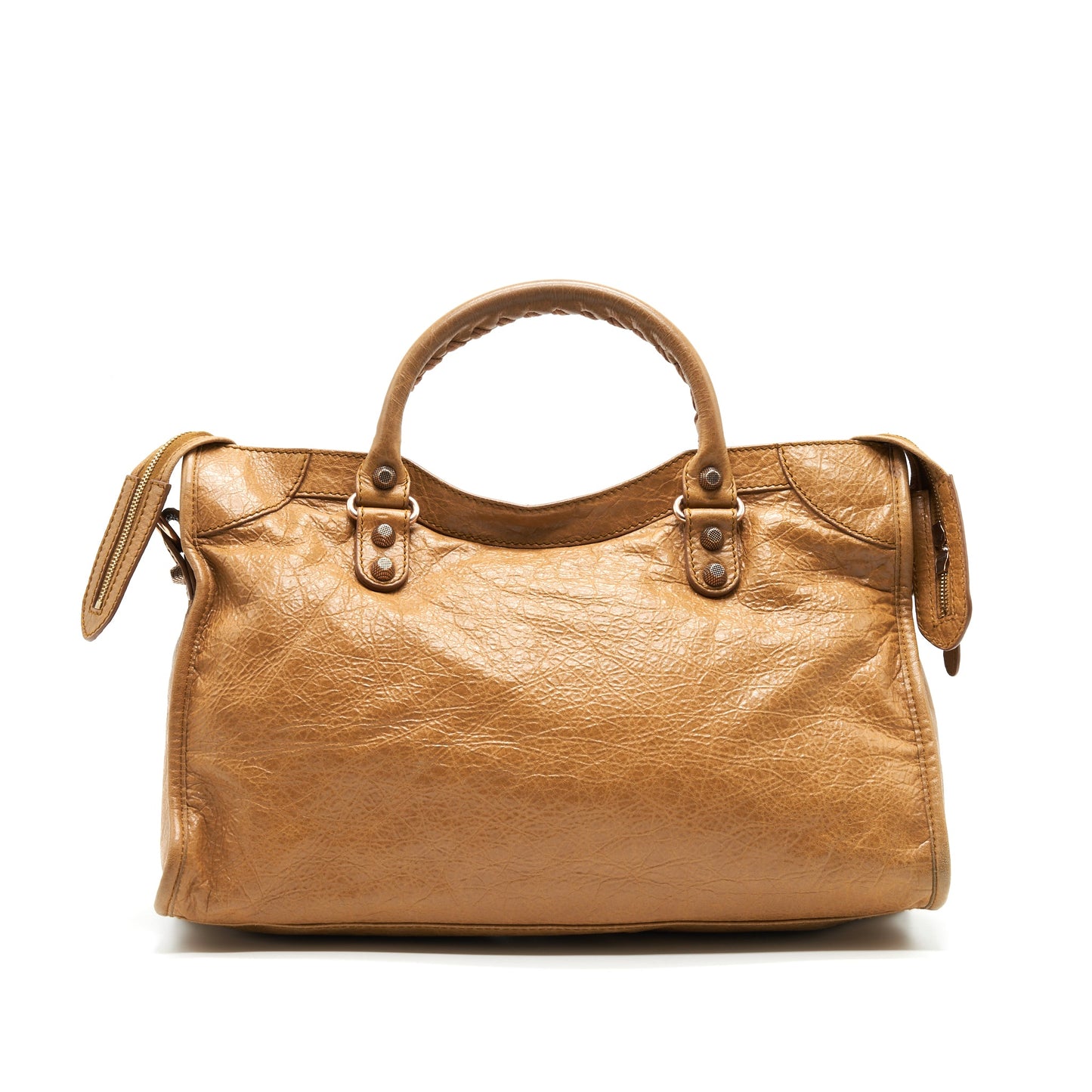 Balencianga Giant City Purse Light caramel