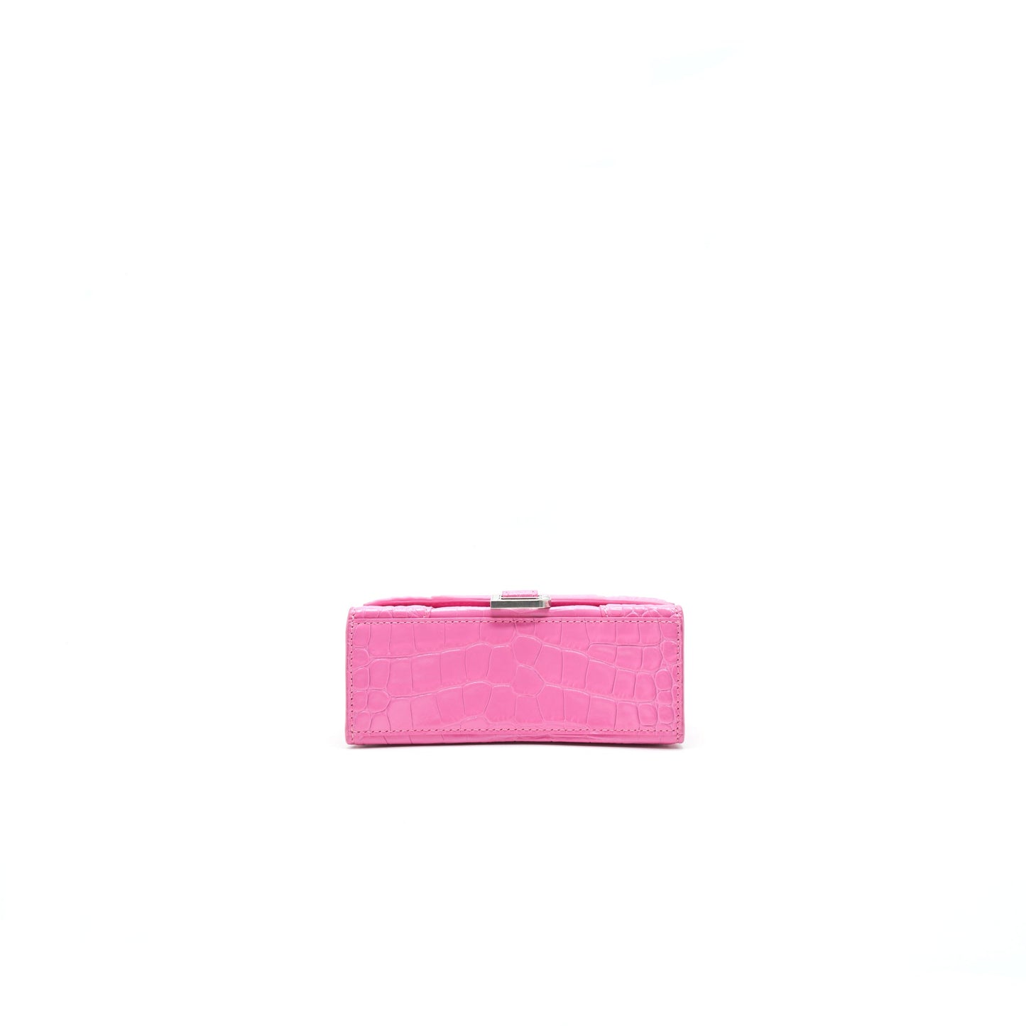 Balenciaga Hourglass croc-effect leather Tote Pink