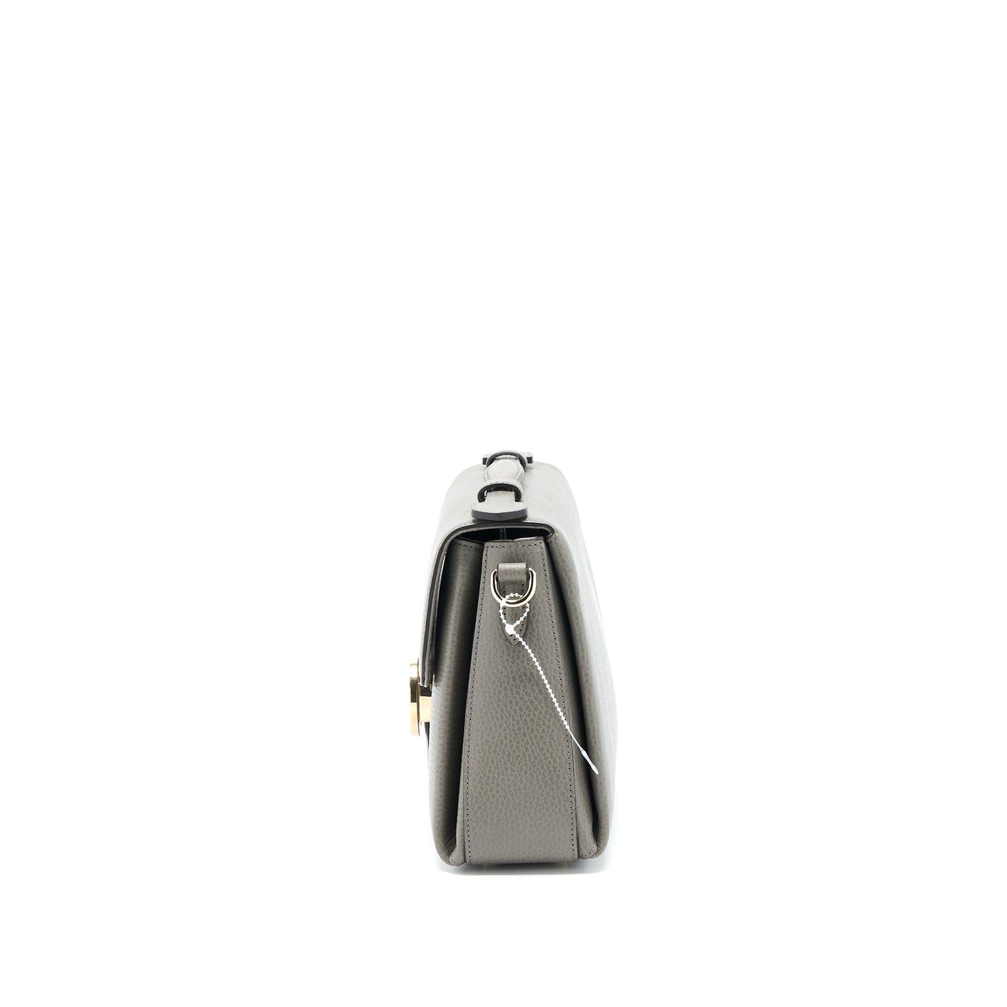 Gucci Top Handle Purse Caflskin Grey