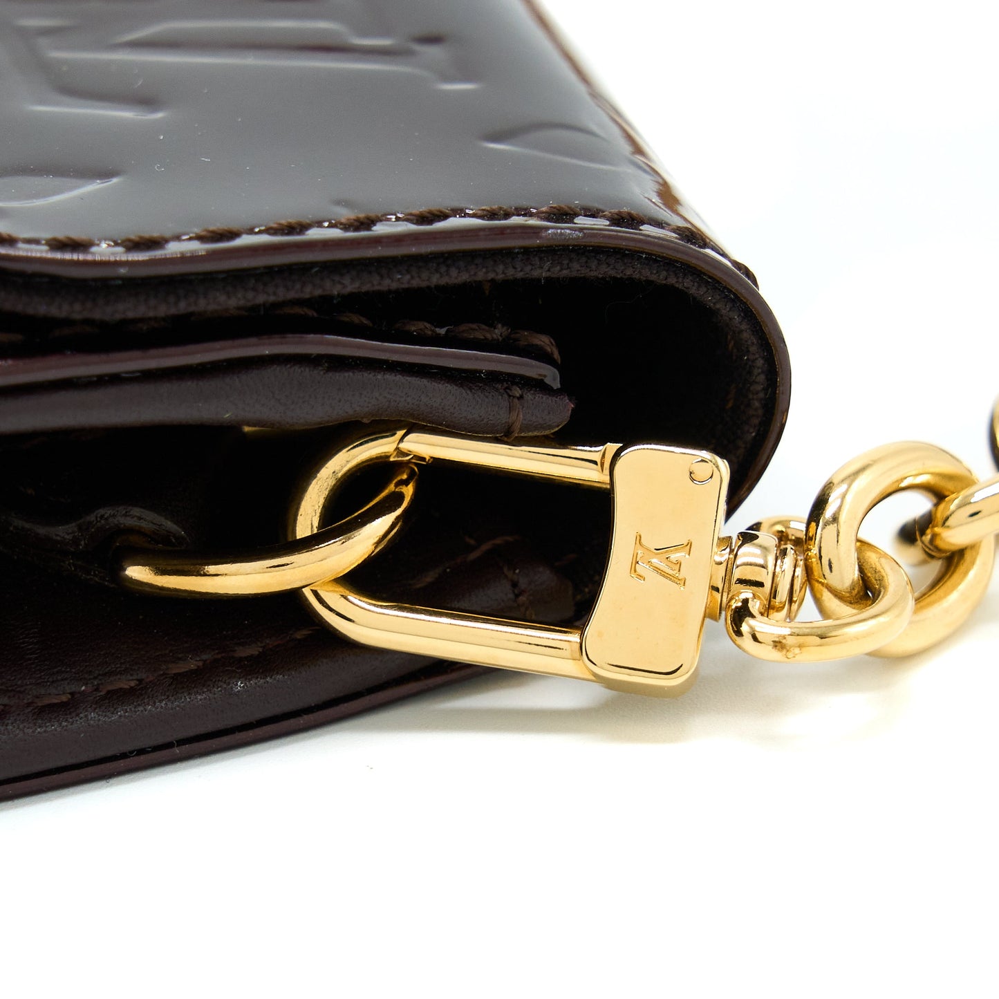 Louis Vuitton Sunset Boulevarde Mini Purse Patent Dark Red