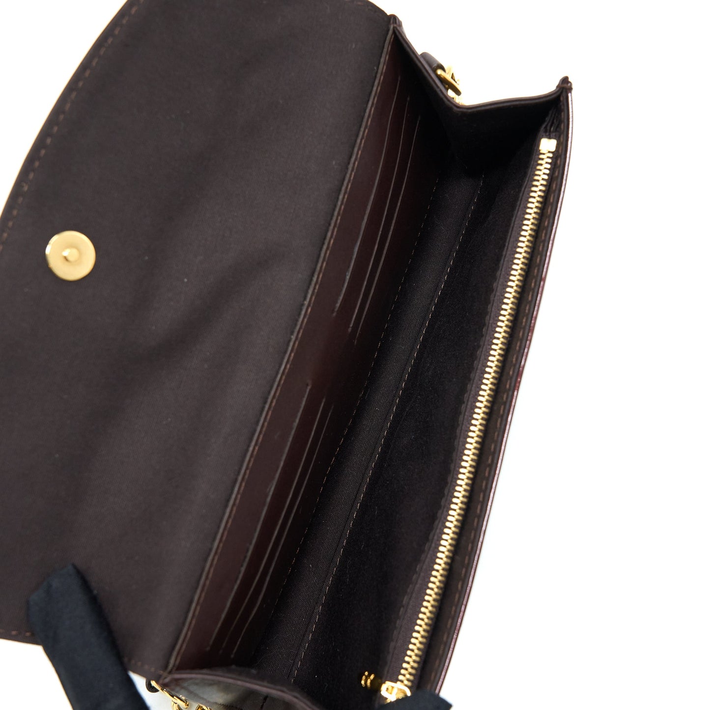Louis Vuitton Sunset Boulevarde Mini Purse Patent Dark Red