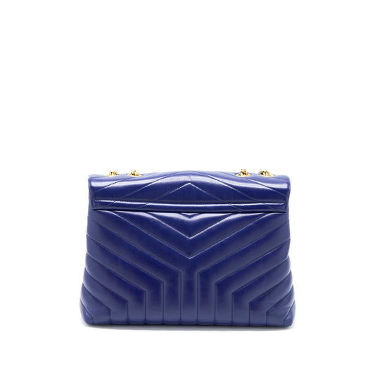 Saint Laurent/ Medium Loulou Mini Purse Calfskin Blue