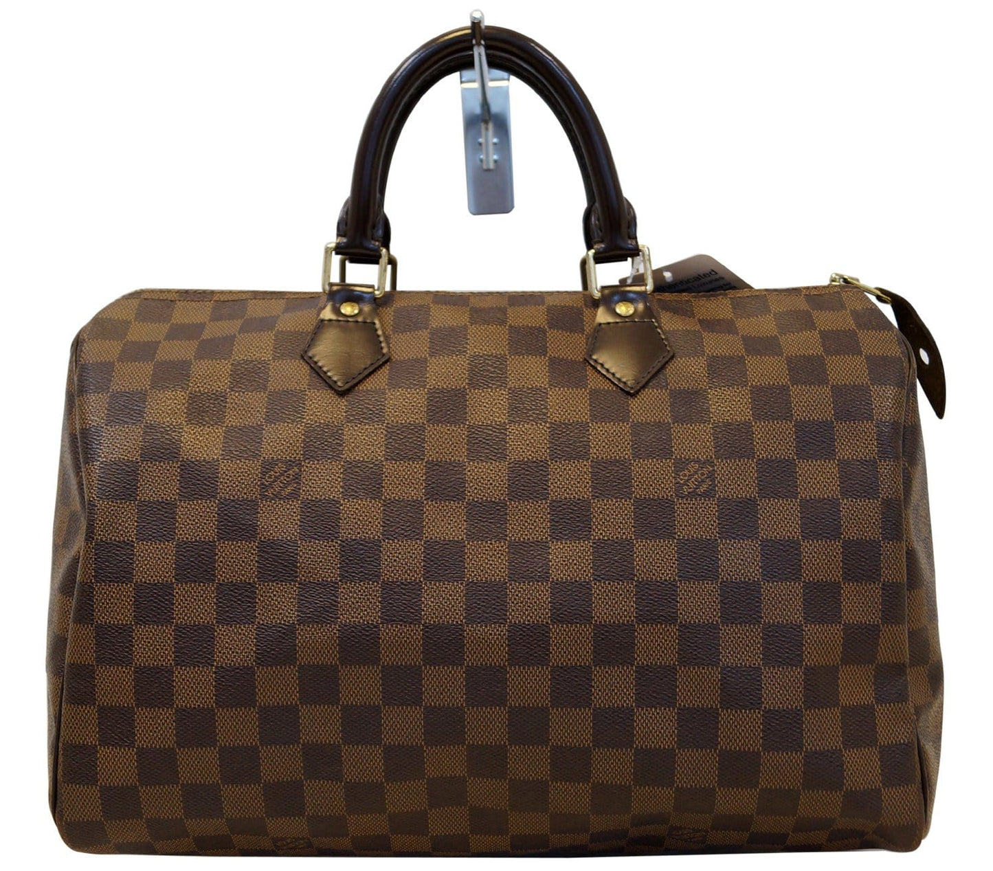 LOUIS VUITTON Damier Ebene Speedy 35 Satchel