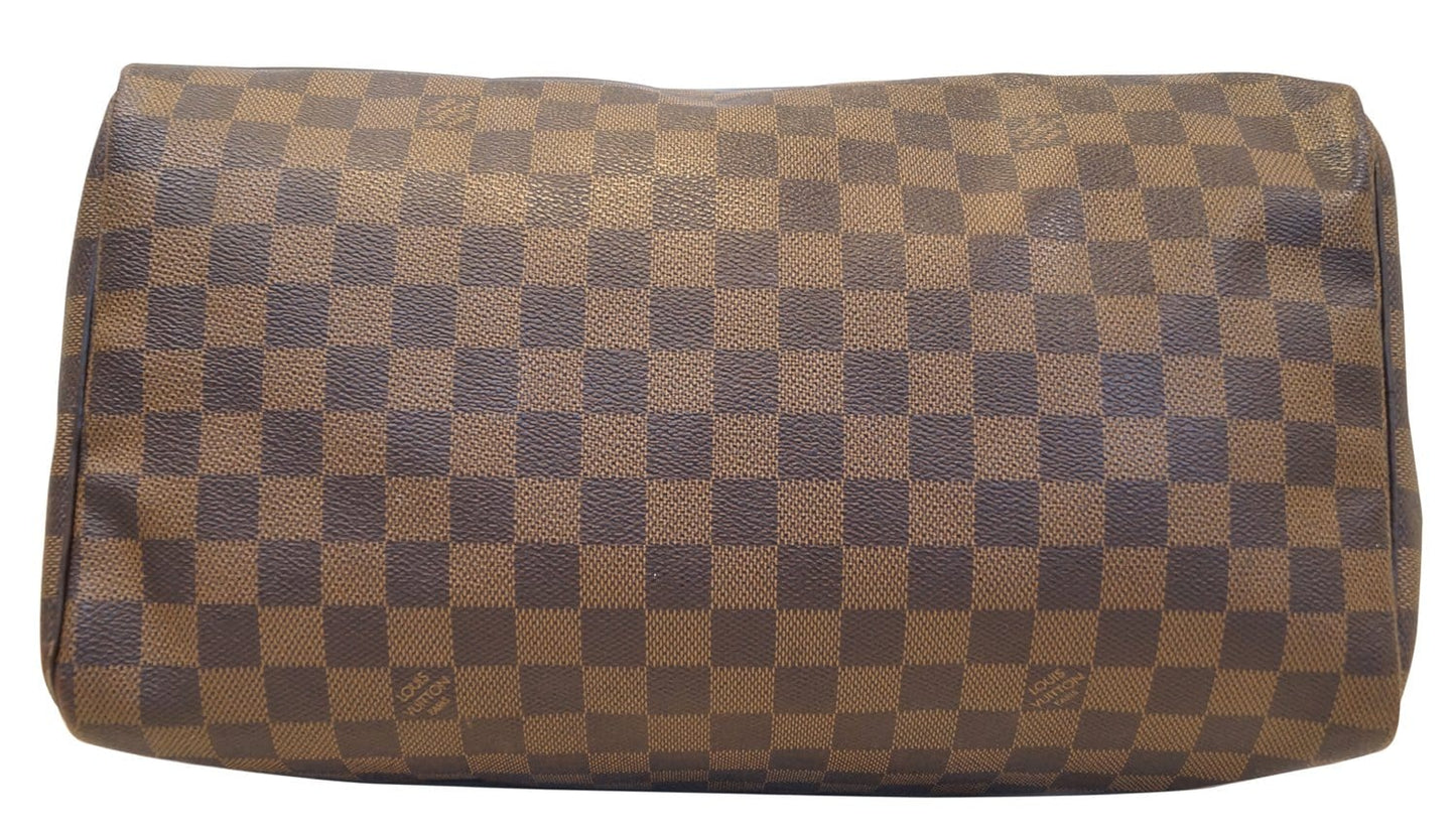 LOUIS VUITTON Damier Ebene Speedy 35 Satchel