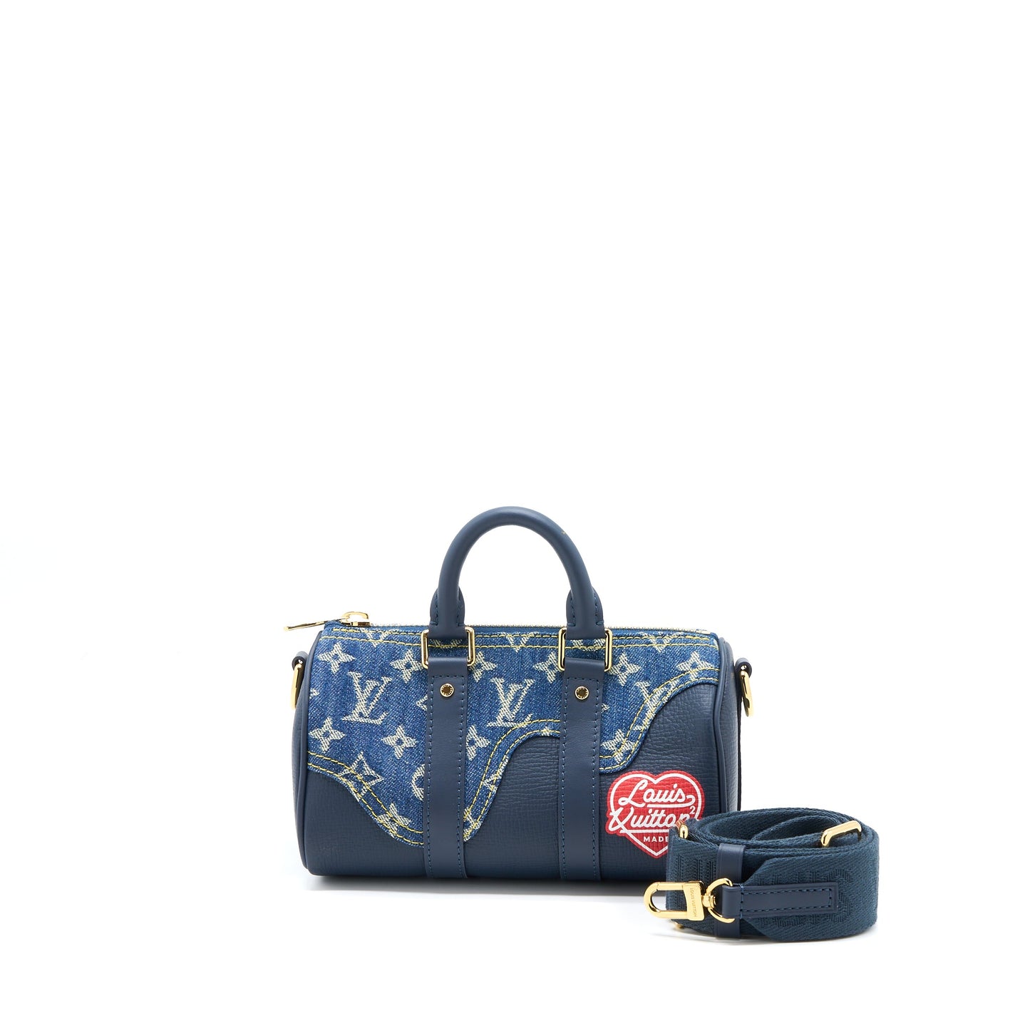Louis Vuitton Keepall Monogram Denim/Leather Blue