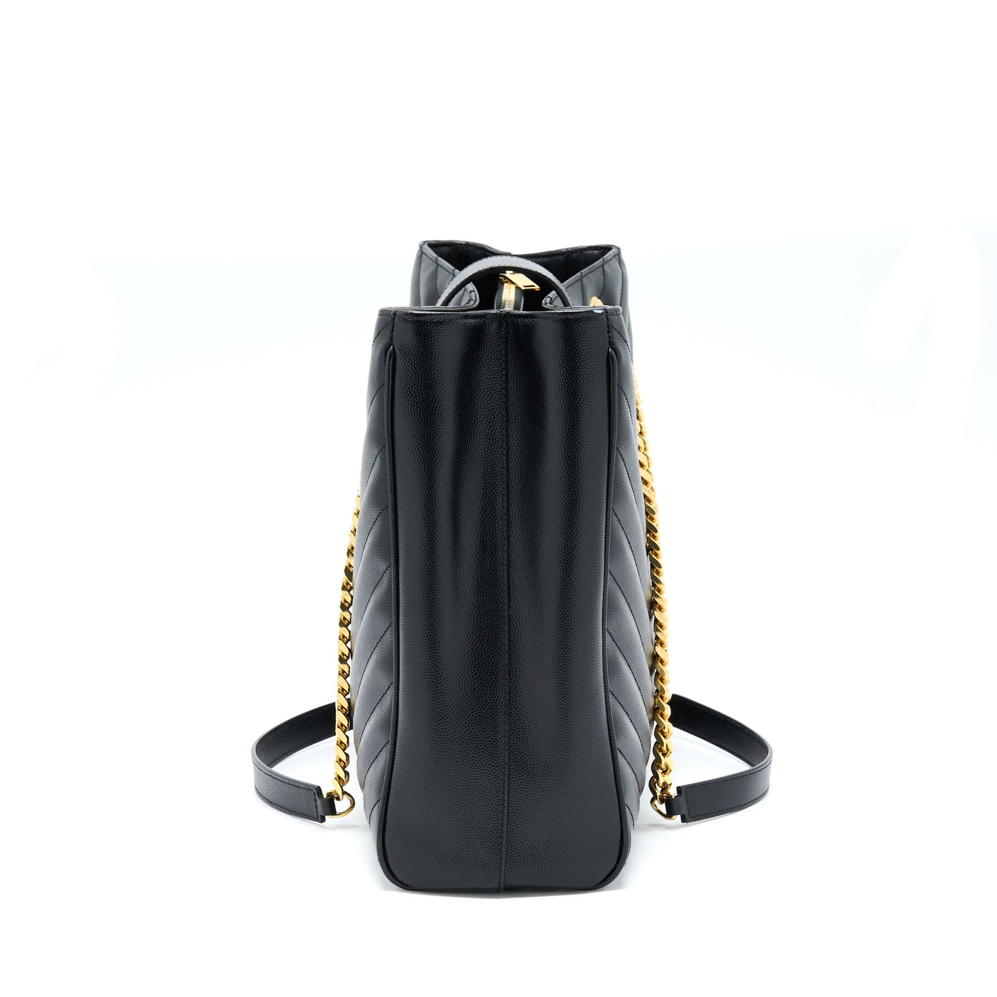 Saint Laurent/ Chevron Tote Purse Black