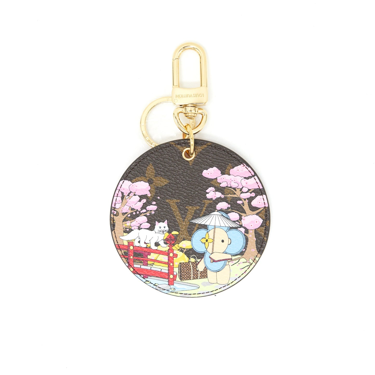 Louis Vuitton Illustre Japanese Garden Xmas Purse Charm and Key Holder