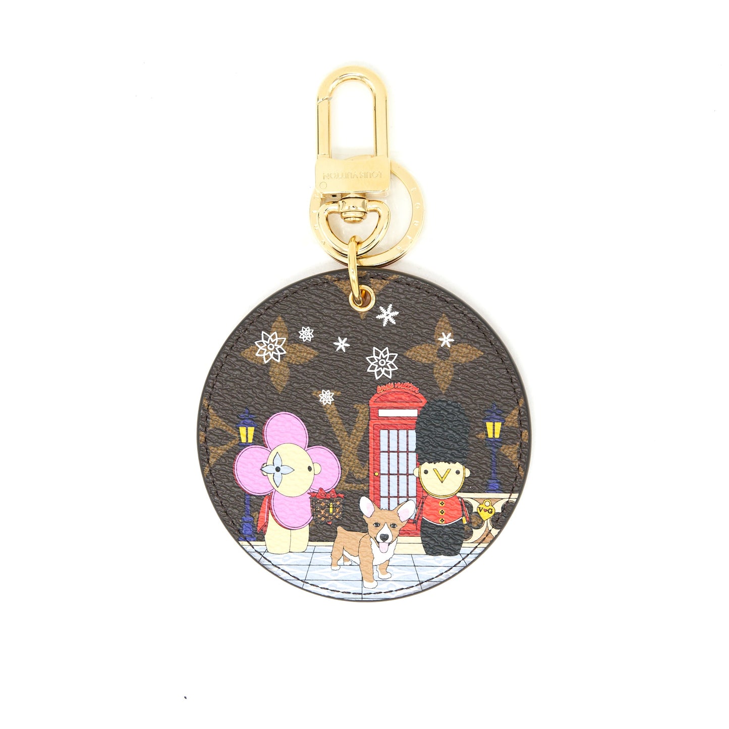 Louis Vuitton Illustre London Xmas Purse Charm and Key Holder