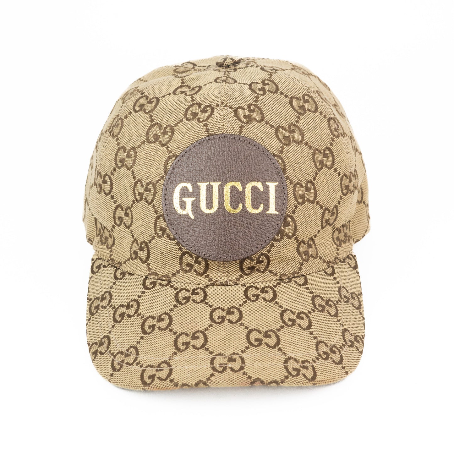 Gucci GG Canvas Baseball Hat in Brown and Beige