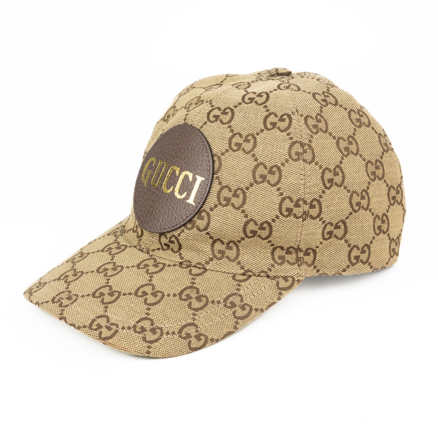 Gucci GG Canvas Baseball Hat in Brown and Beige