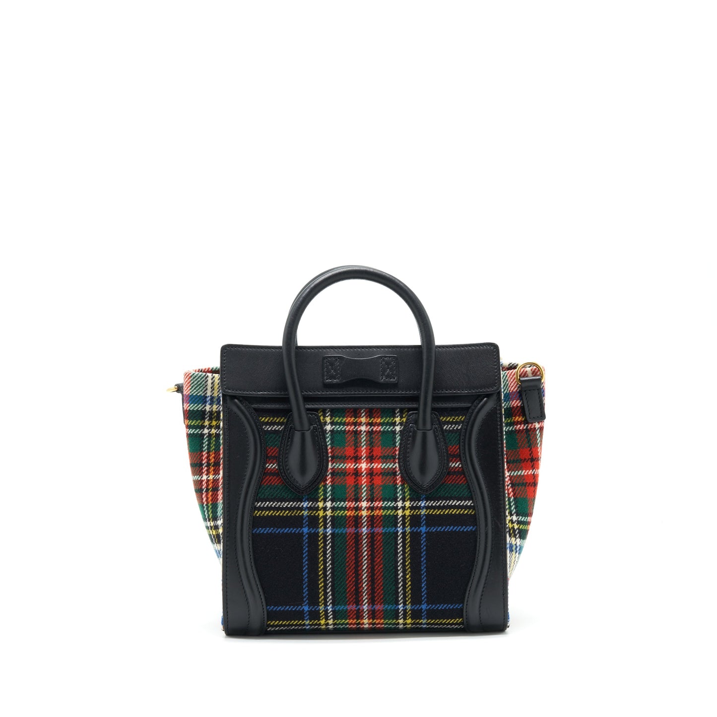 Celine Nano Luggage Purse Fabric/ Leather Multicolour