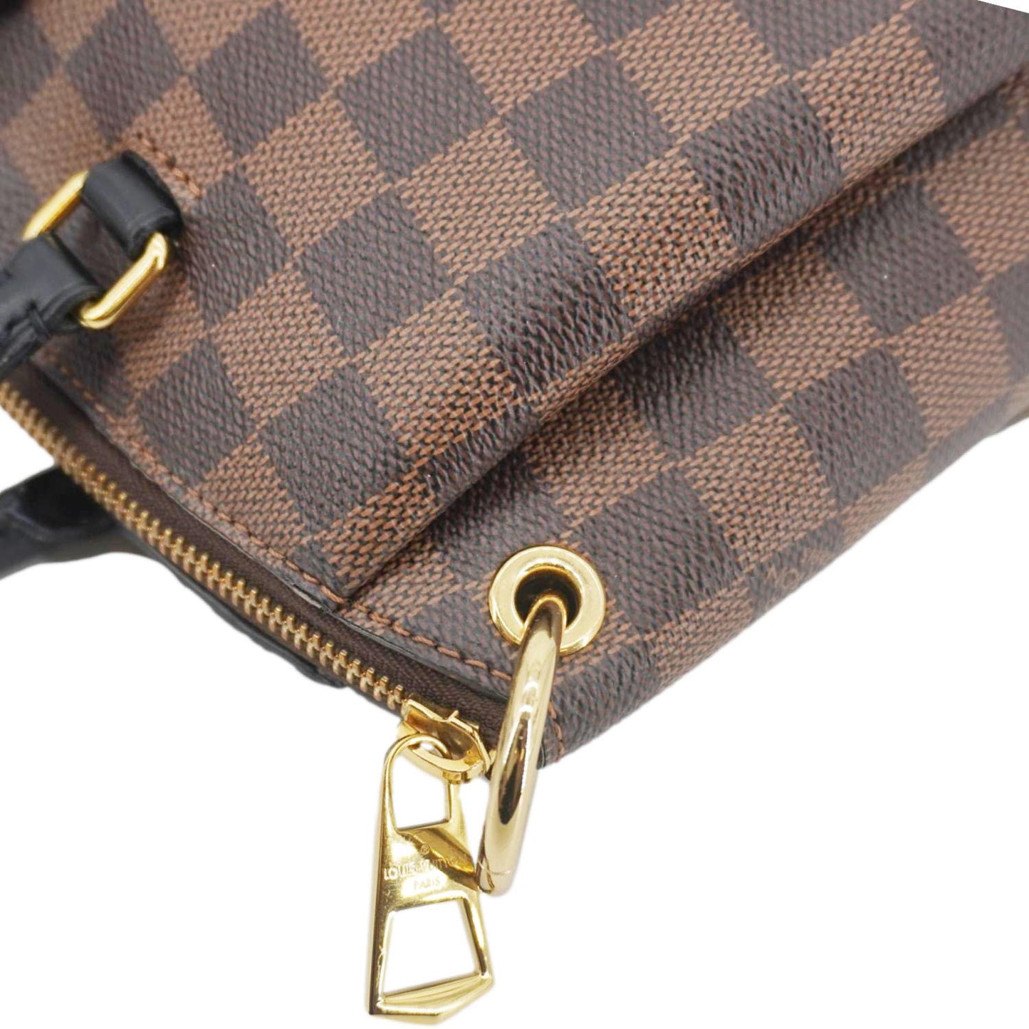 LOUIS VUITTON Odeon PM Damier Ebene Tote Shoulder Bag Brown