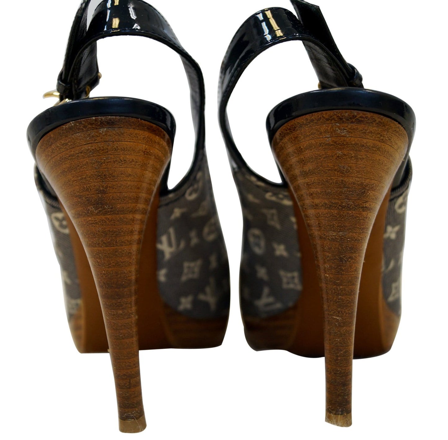 LOUIS VUITTON Monogram Idylle Slingback Heel Open Pumps - Sale