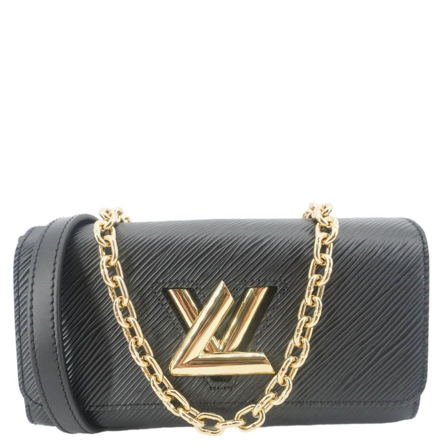 LOUIS VUITTON Twist West Epi Leather Crossbody Pochette Bag Black