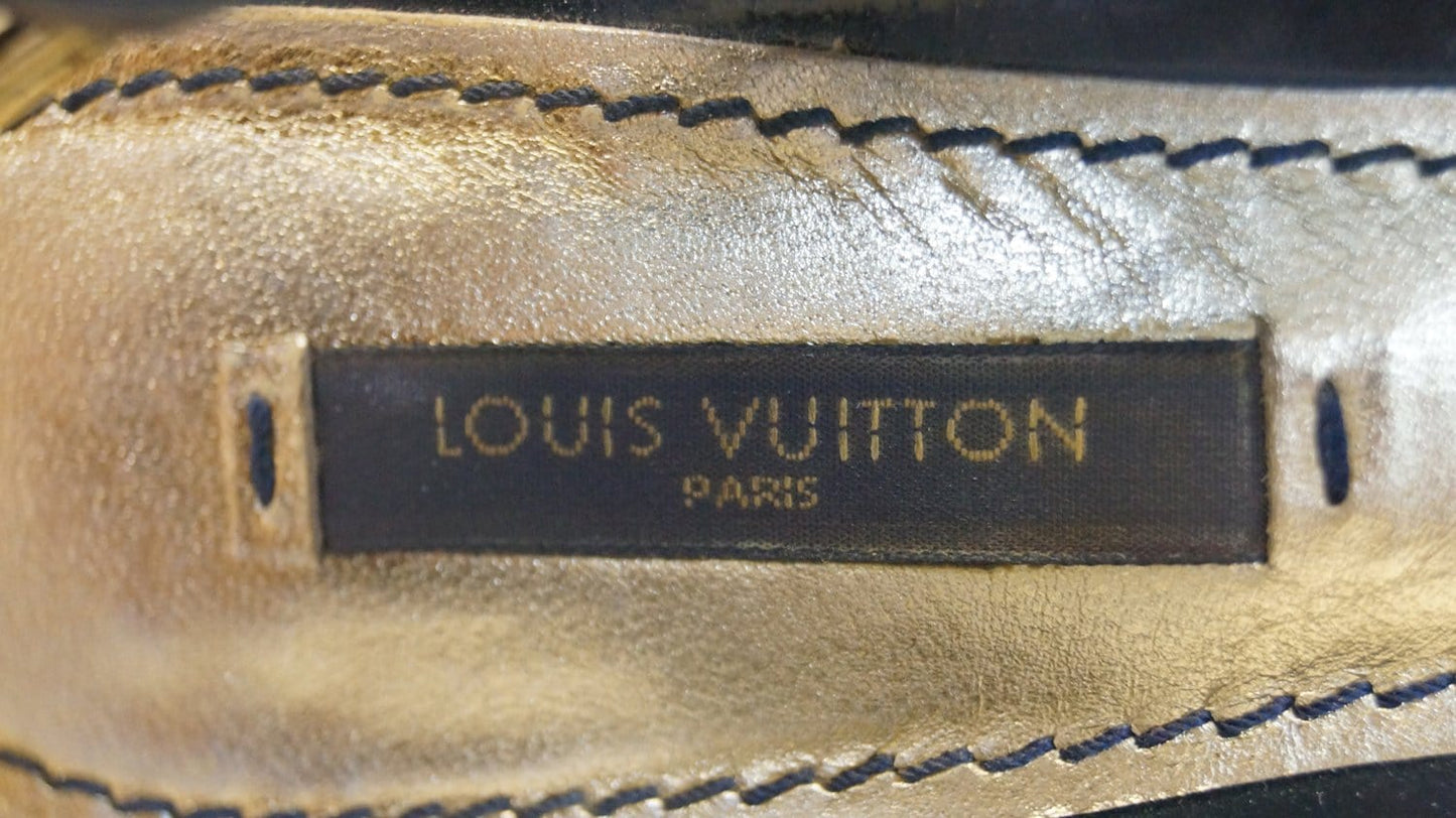 LOUIS VUITTON Monogram Idylle Slingback Heel Open Pumps - Sale