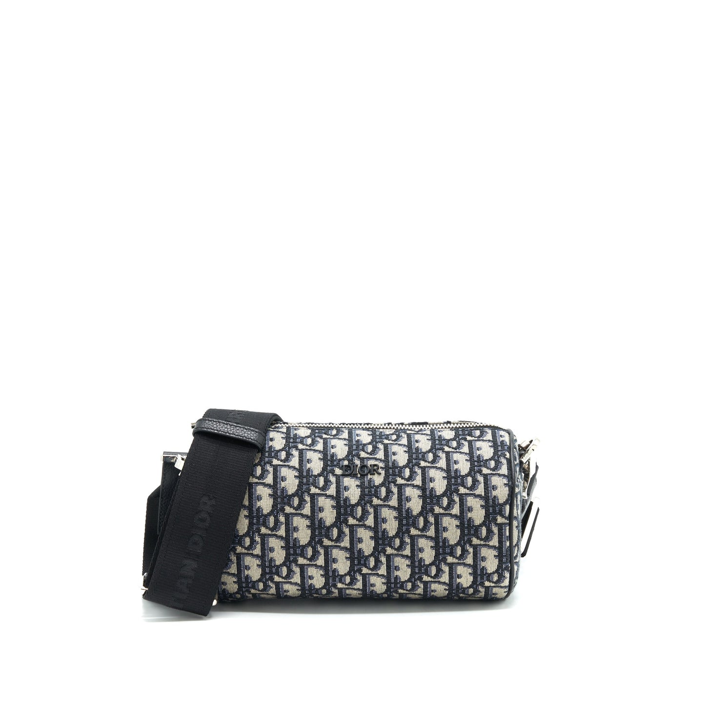 Dior Blue Oblique Messenger Roller Purse