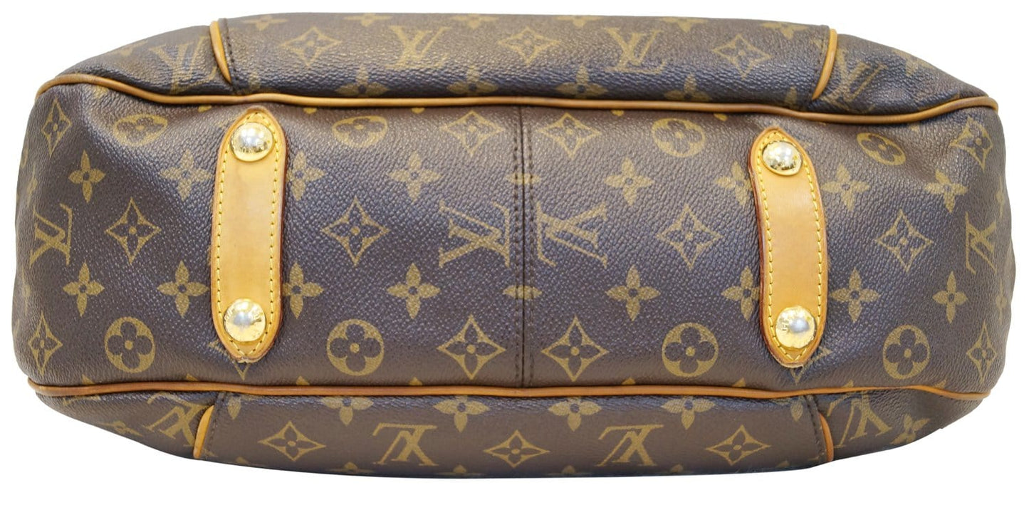 LOUIS VUITTON Monogram Canvas Galliera PM Brown Shoulder Bag