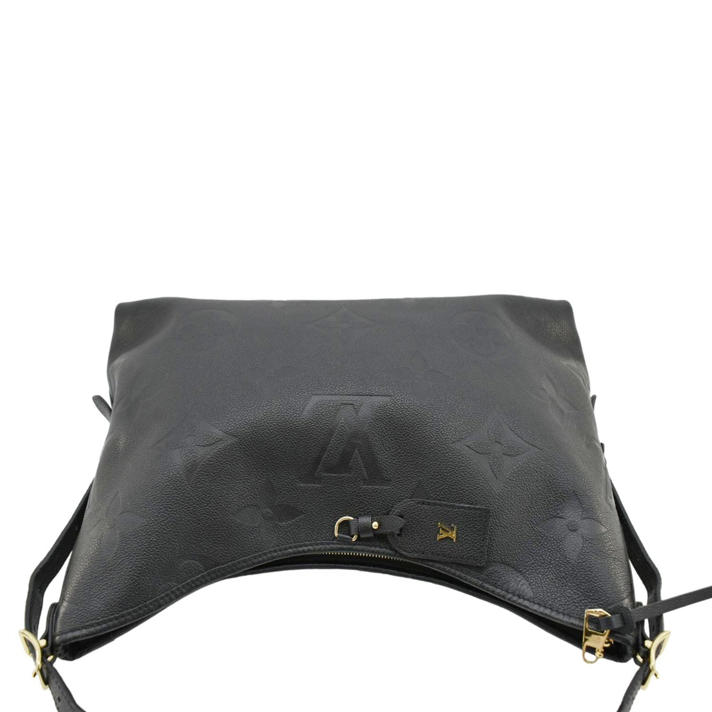 LOUIS VUITTON Carryall MM Empreinte Leather Shoulder Bag Black