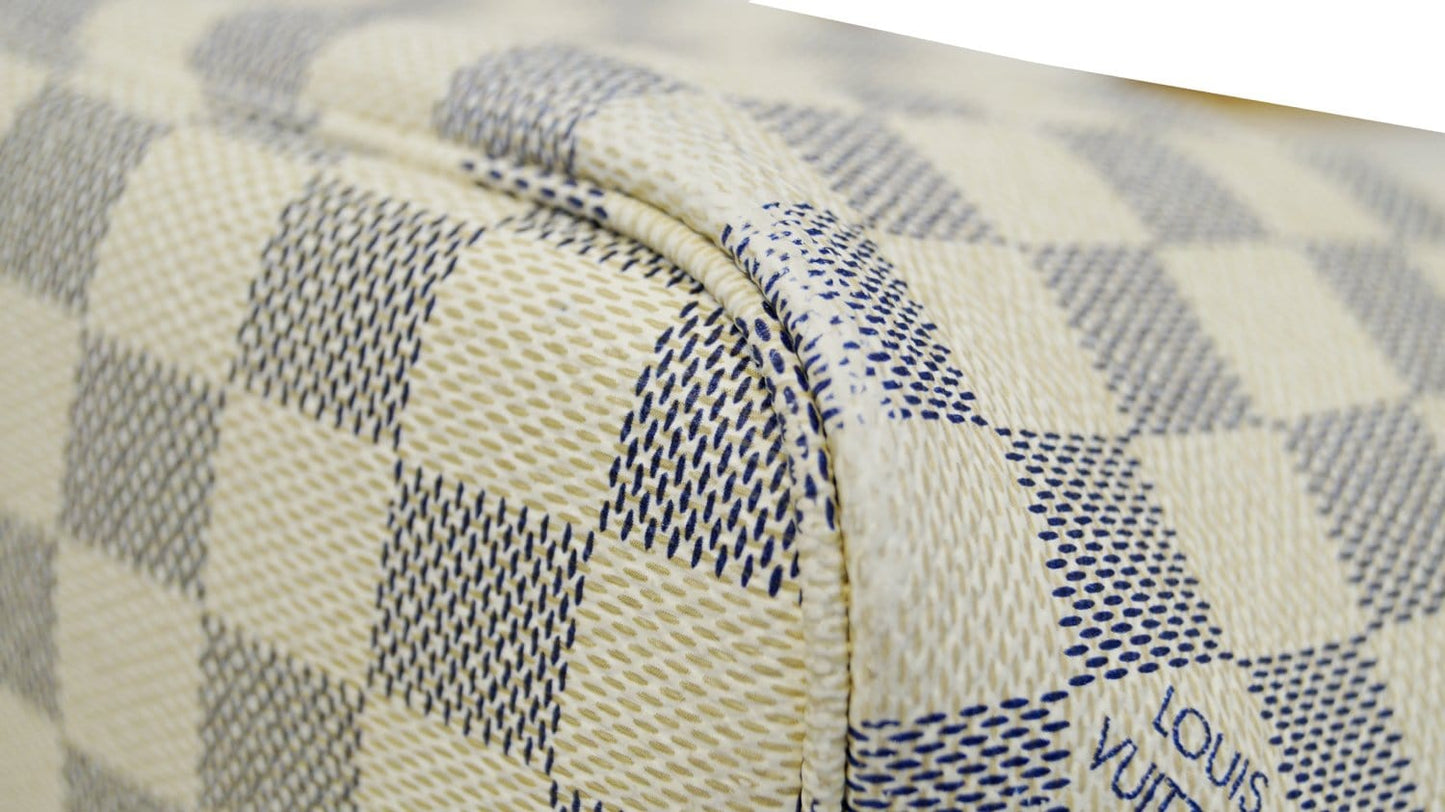LOUIS VUITTON Damier Azur Neverfull PM Tote Bag