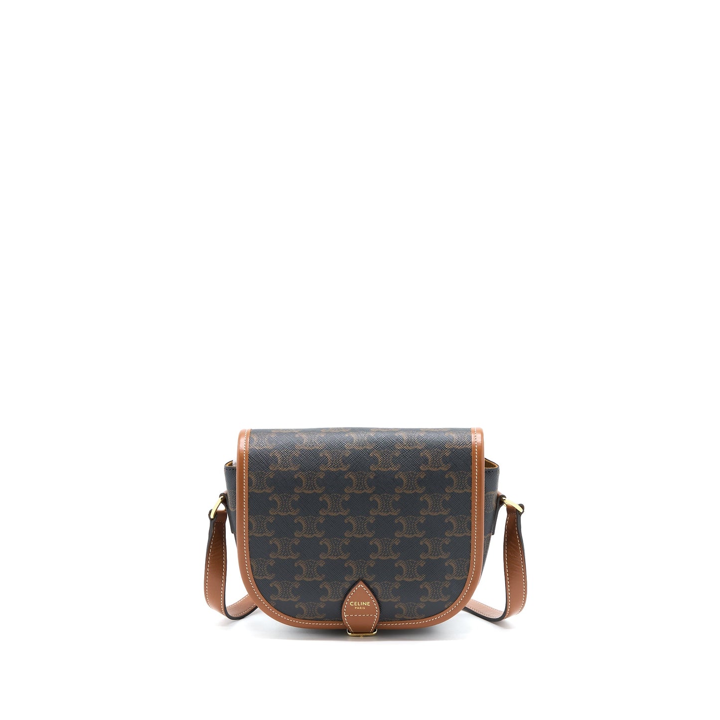 Celine Folco Medium Triomphe Canvas Purse