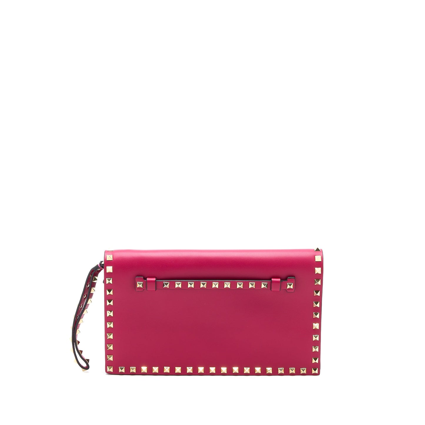 Valentino Rockstud Clutch Red
