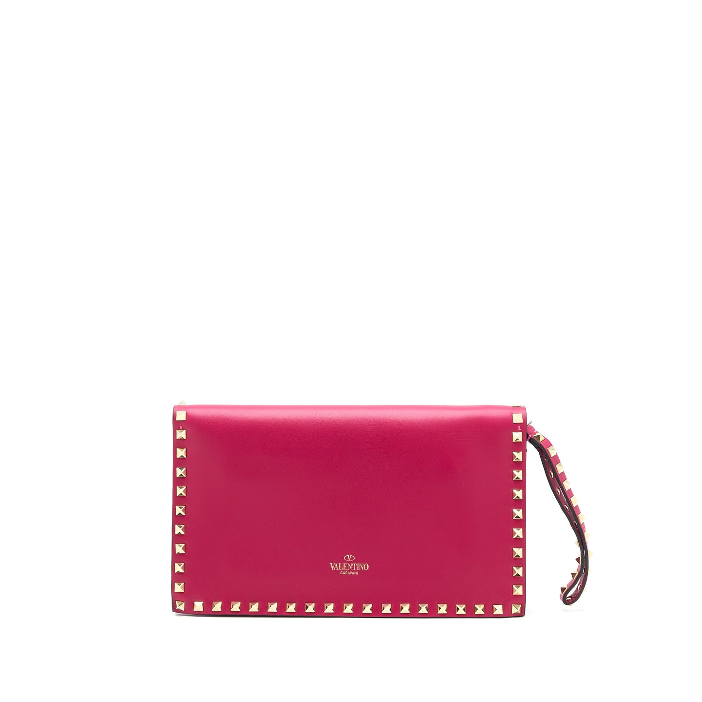 Valentino Rockstud Clutch Red