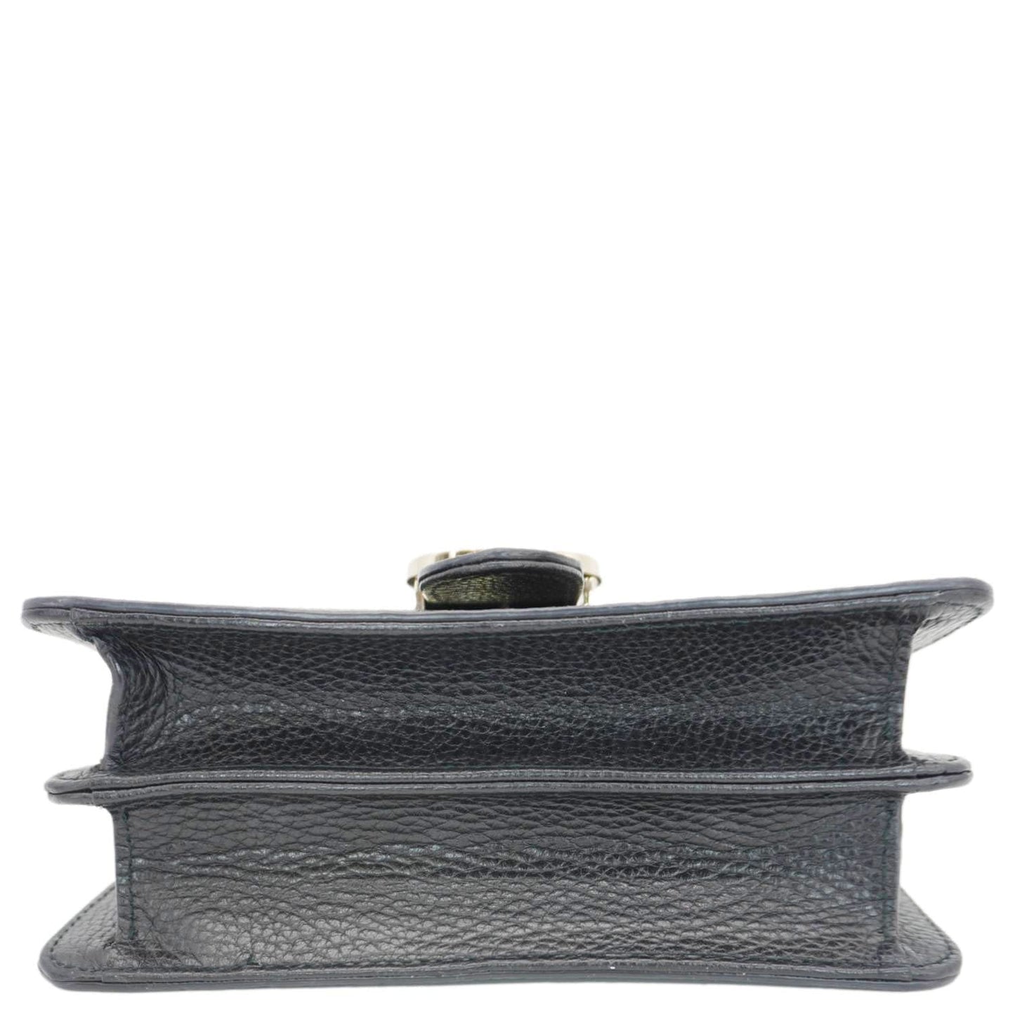 GUCCI Interlocking GG Leather Crossbody Bag Black 510304