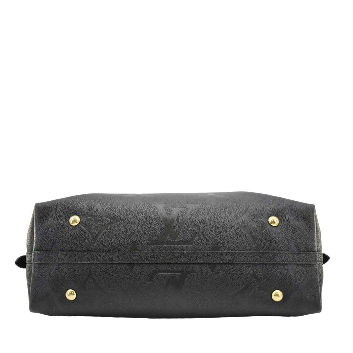 LOUIS VUITTON Carryall MM Empreinte Leather Shoulder Bag Black