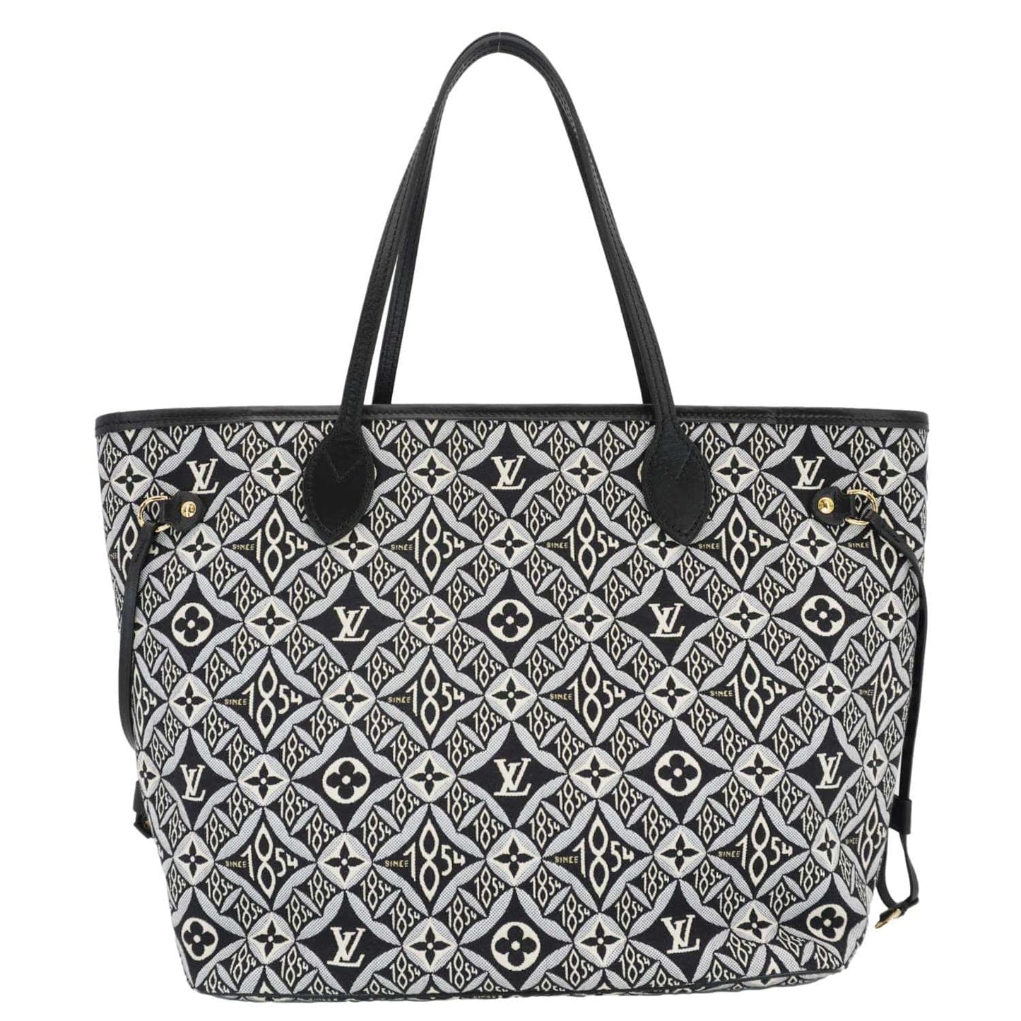 LOUIS VUITTON Since 1854 Neverfull MM Jacquard Shoulder Bag Black