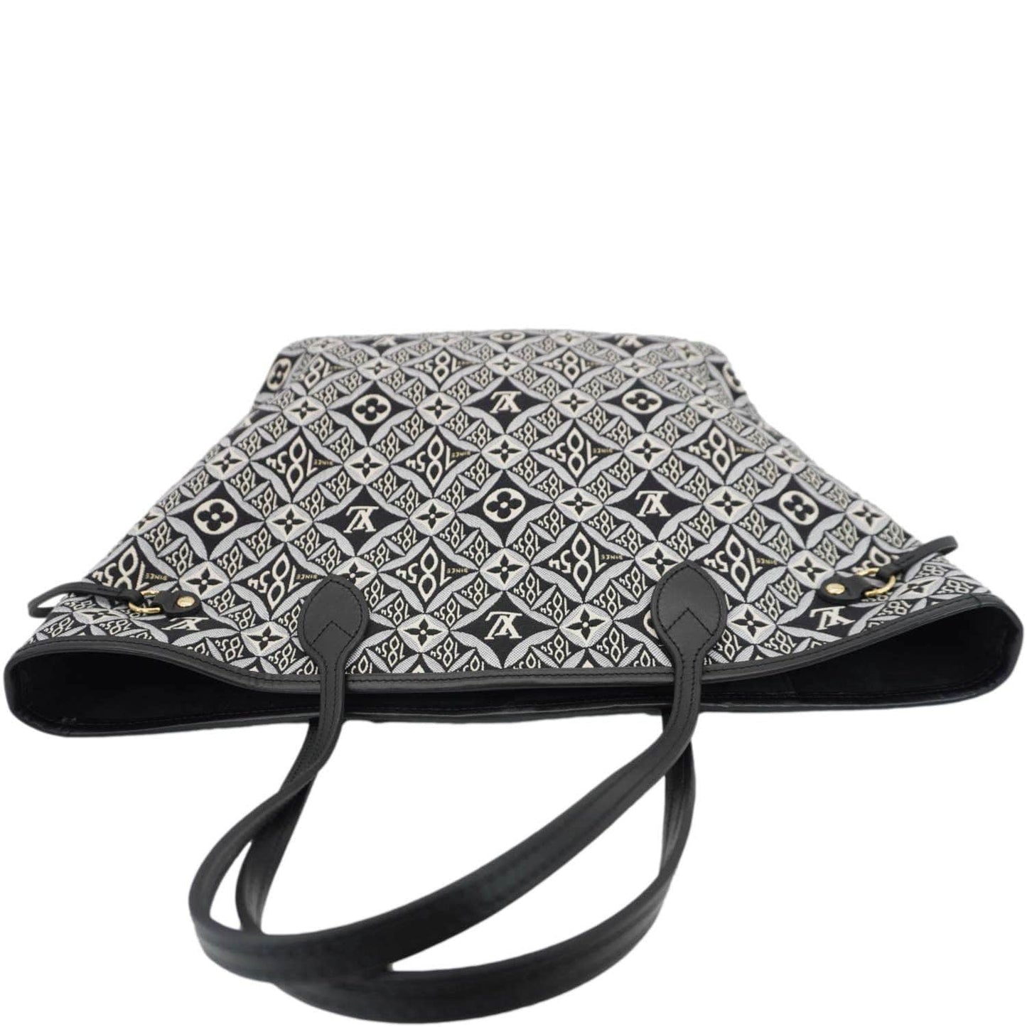 LOUIS VUITTON Since 1854 Neverfull MM Jacquard Shoulder Bag Black