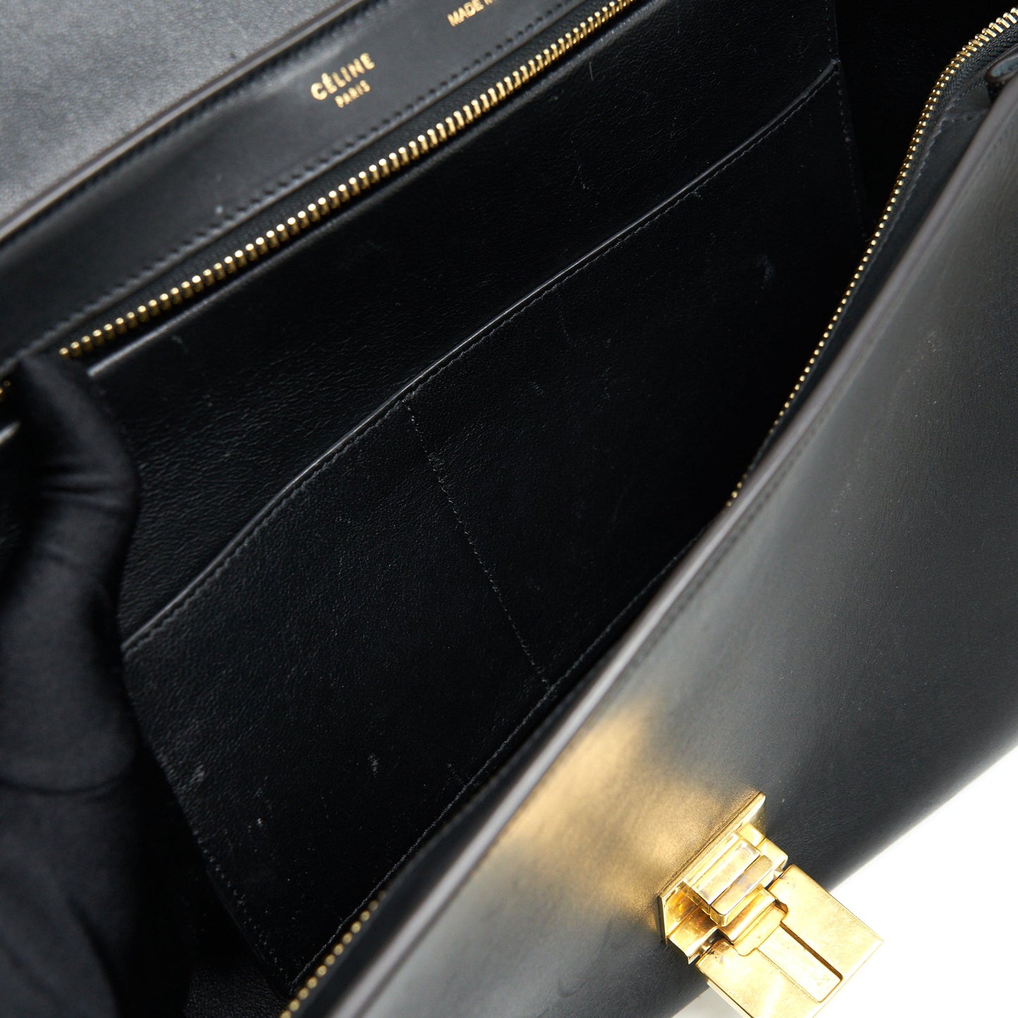 Celine Trapeze Bag Deep Grey / Black GHW