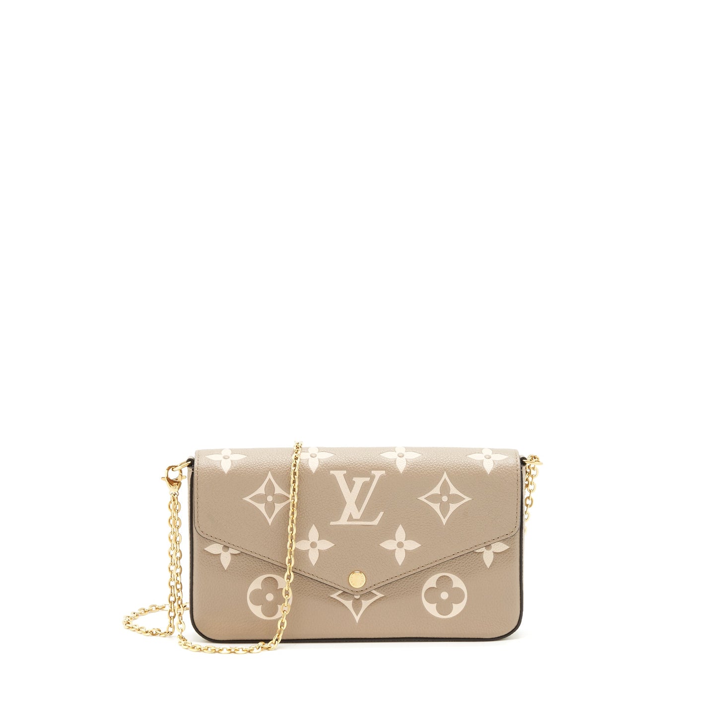 Louis Vuitton Felicie Pochette Tourterelle/Creme