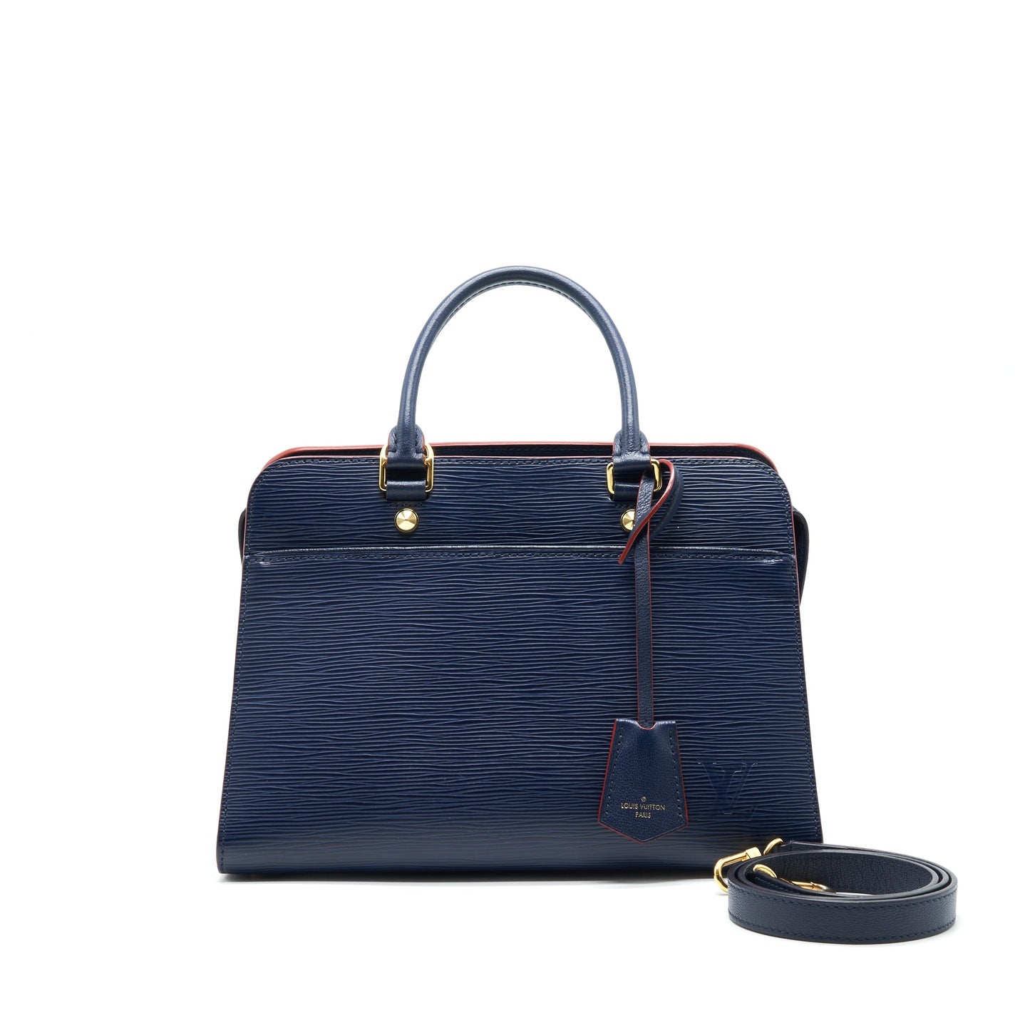 Louis Vuitton Epi Leather Tote Purse Navy