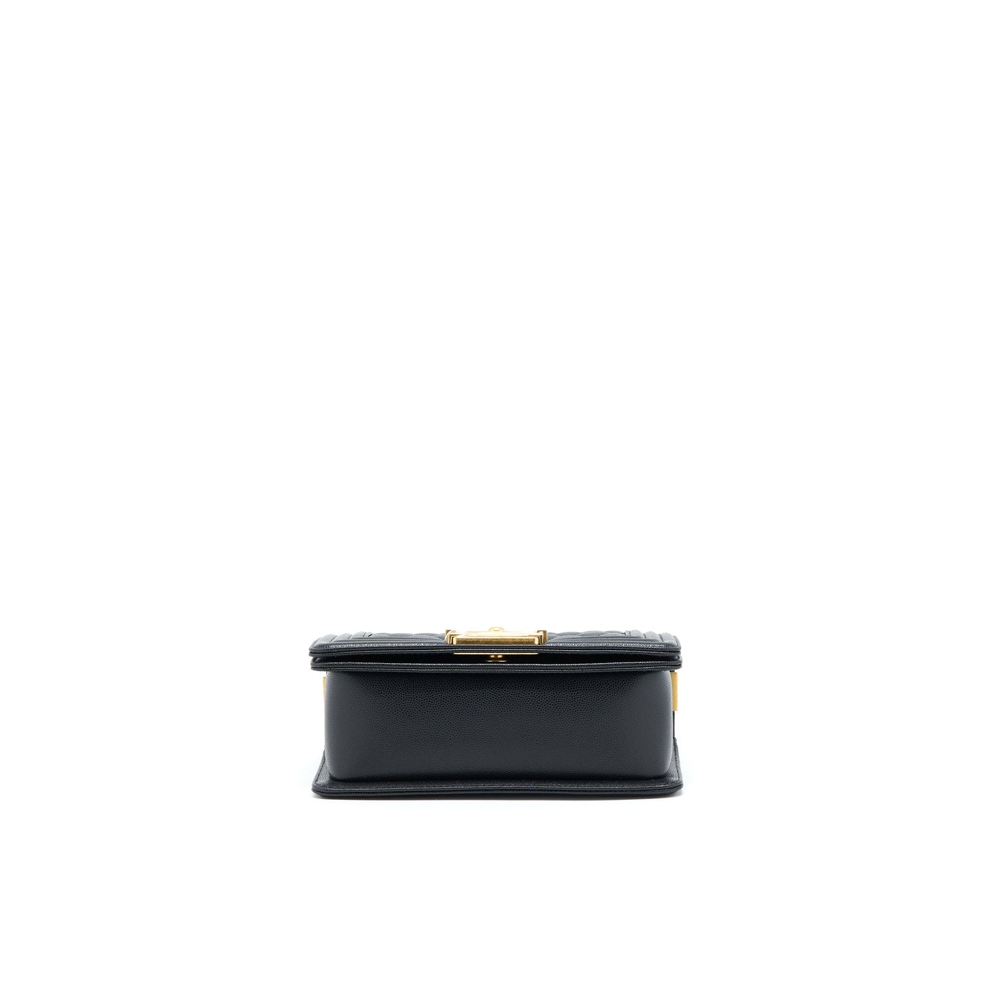 Chanel Small Boy Bag Caviar Black GHW (Microchip )