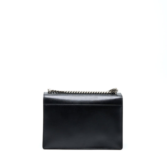 Saint Laurent/ Sunset Large Chain Purse Calfskin Black