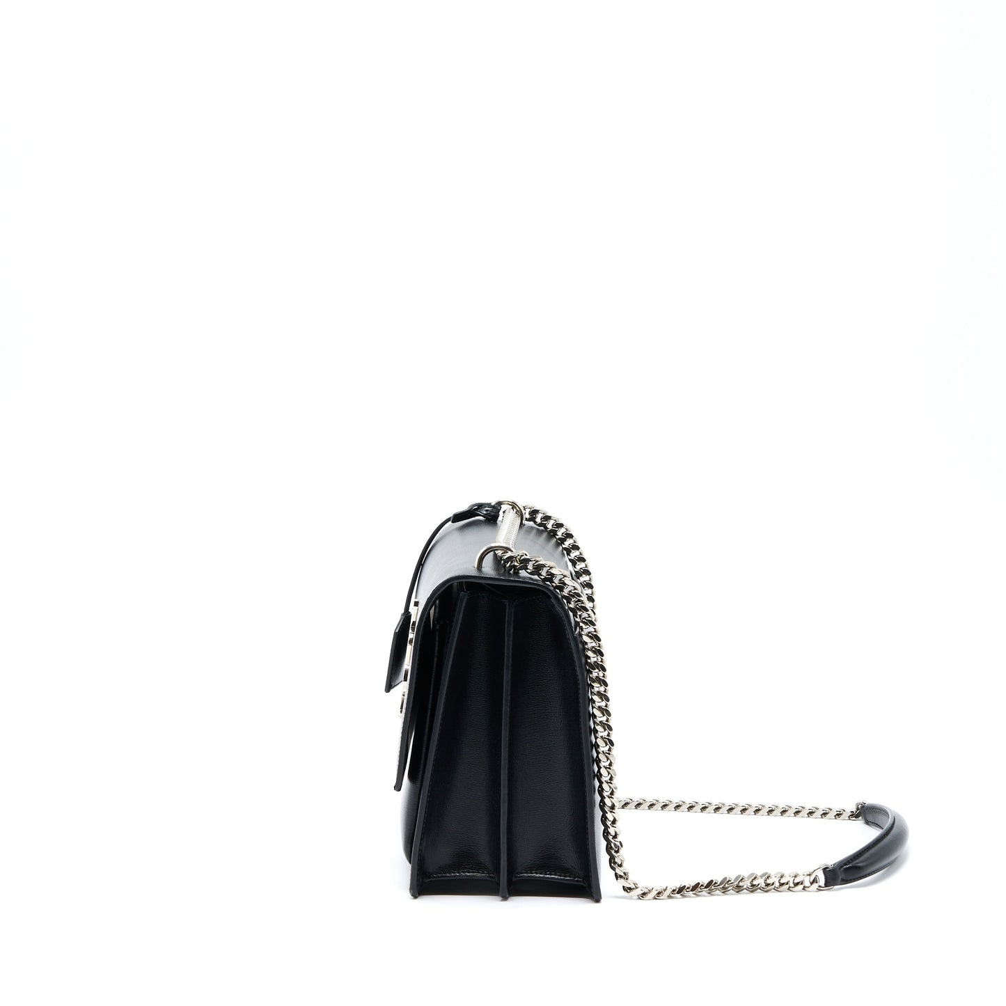 Saint Laurent/ Sunset Large Chain Purse Calfskin Black