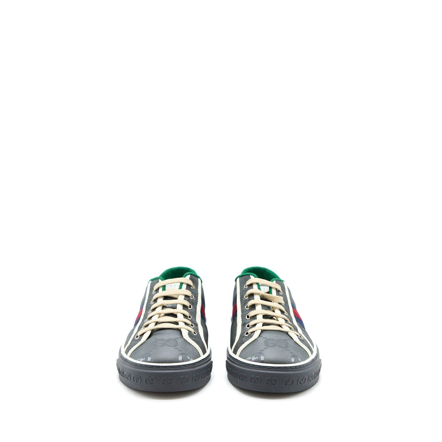 Gucci Size 10 Menâs Sneakers Off the Grid Webbing-Trimmed Monogrammed Econyl Canvas