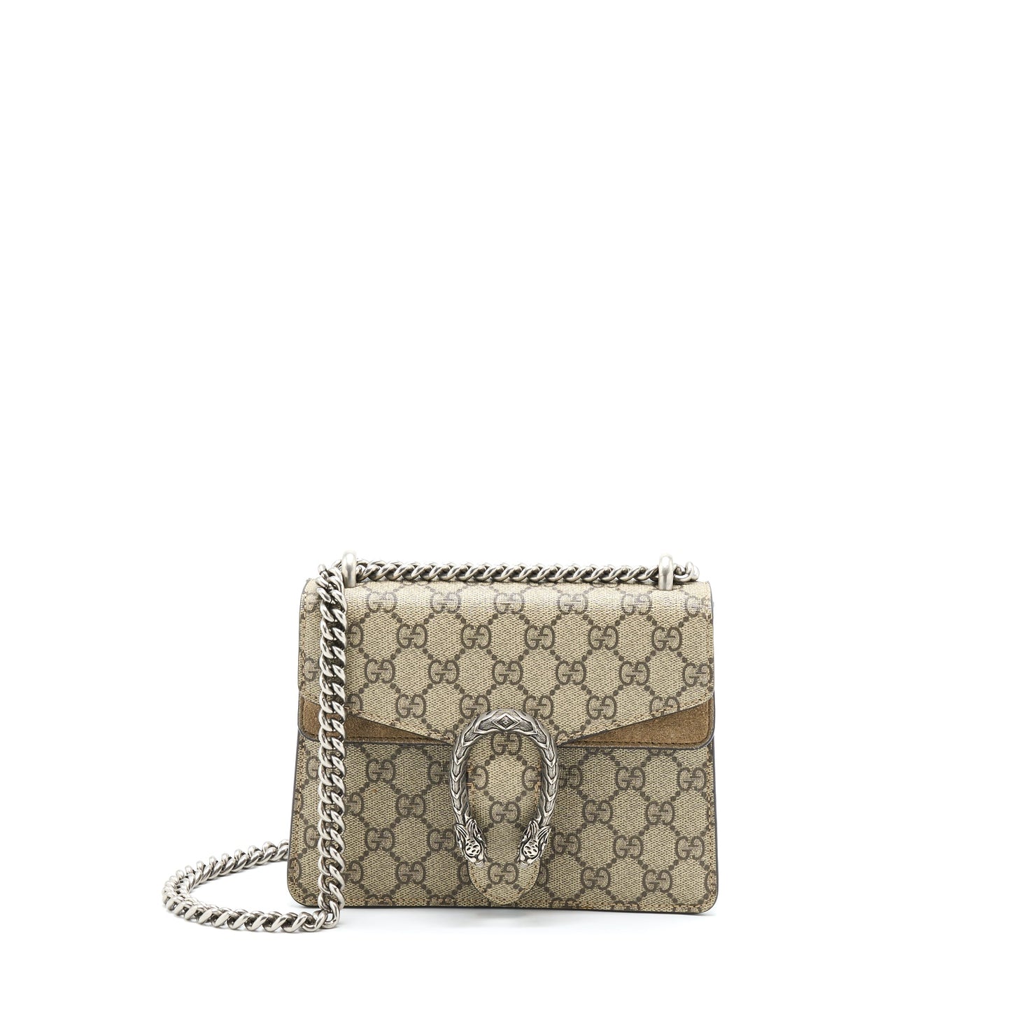 Gucci Mini Dionysus Supreme Suede Crossbody Purse