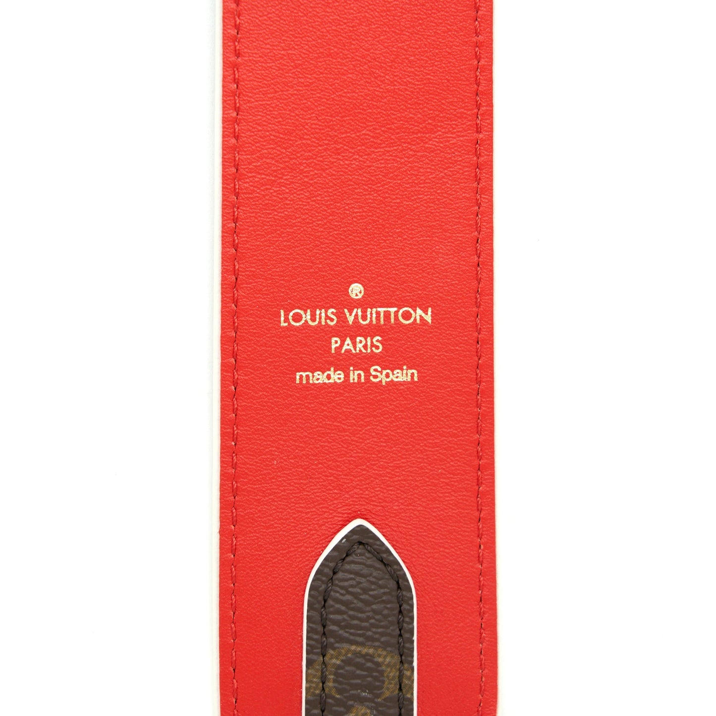 Louis Vuitton Bandouliere double side Shoulder Strap Monogram Canvas Red