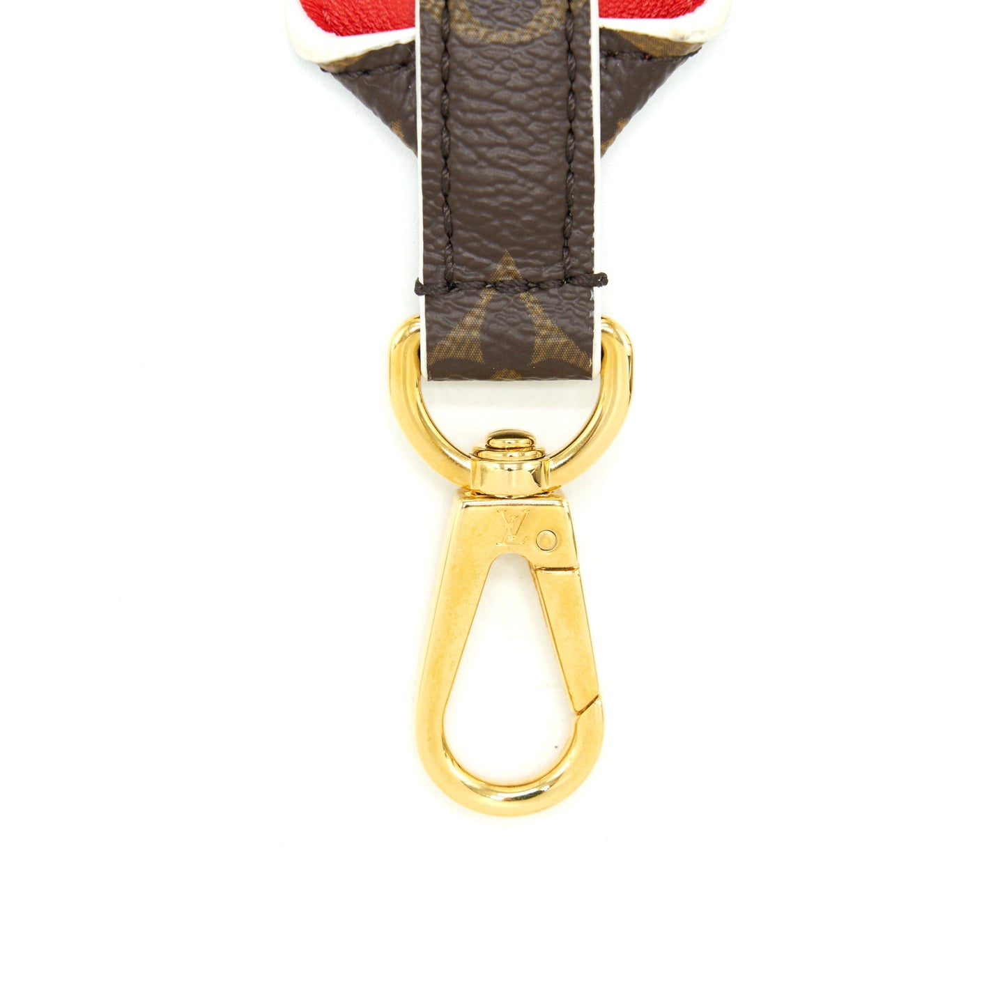 Louis Vuitton Bandouliere double side Shoulder Strap Monogram Canvas Red