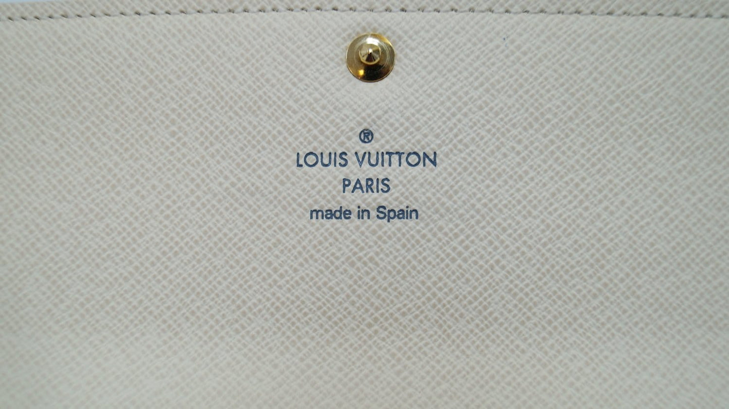 LOUIS VUITTON Damier Azur Sarah Long Bifold Wallet