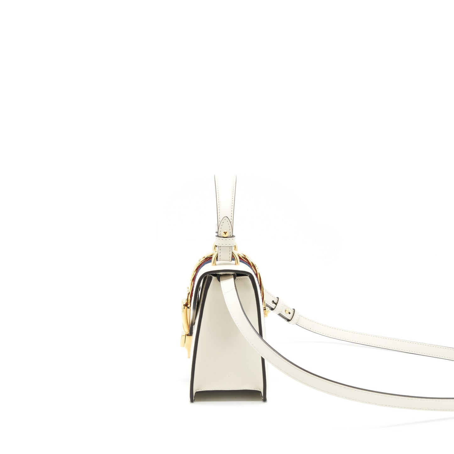 Gucci Mini Top Handle Sylvie Purse White