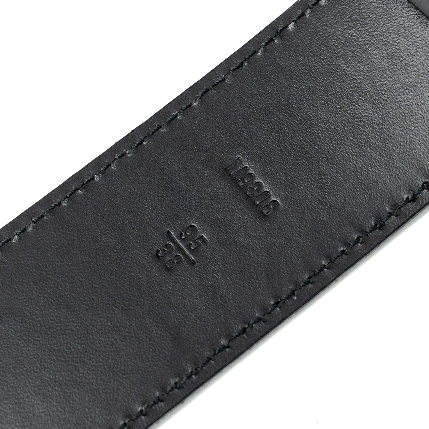 Louis Vuitton Size 95 Initiales 40mm Belt Damier Ebene Black with Black Hardware