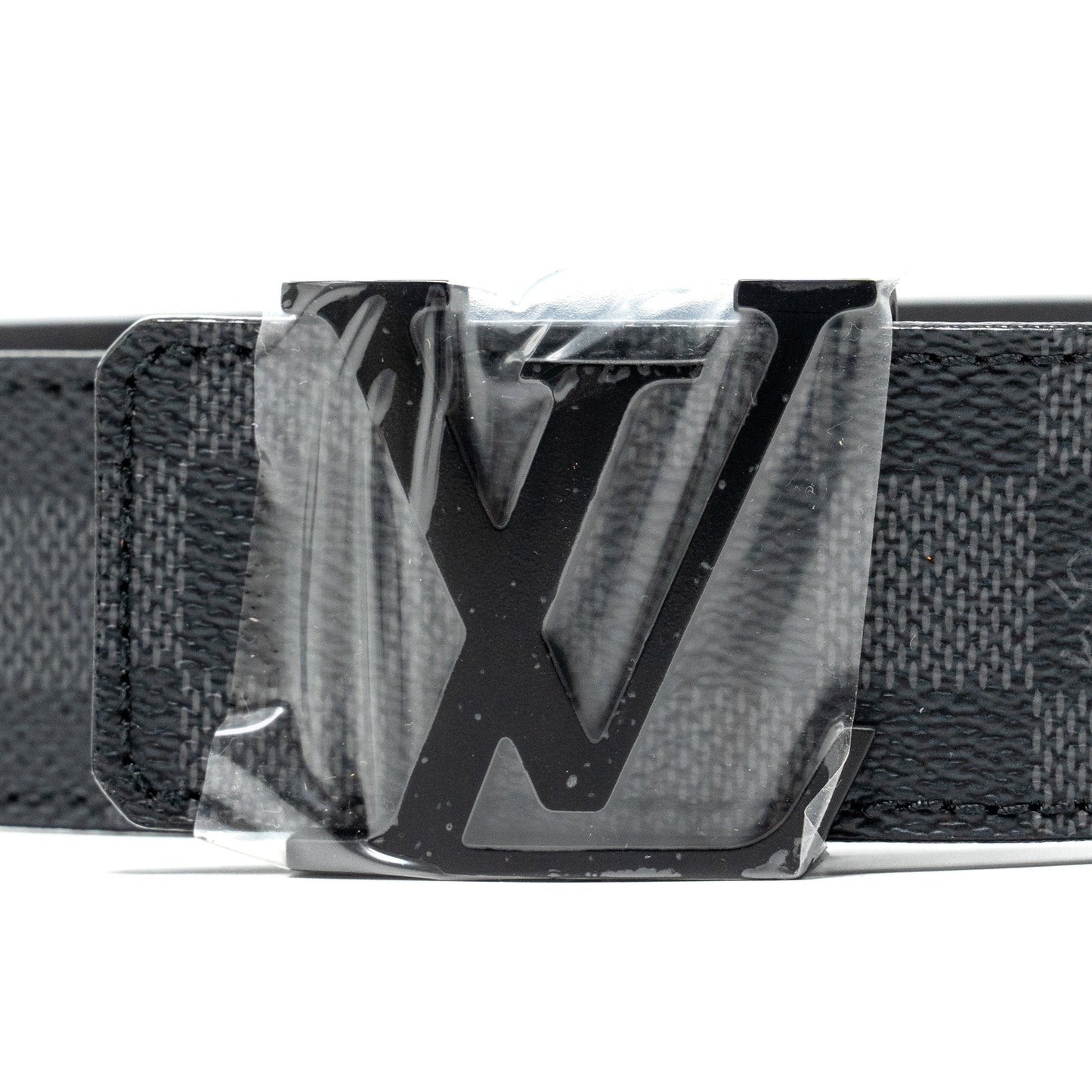 Louis Vuitton Size 95 Initiales 40mm Belt Damier Ebene Black with Black Hardware