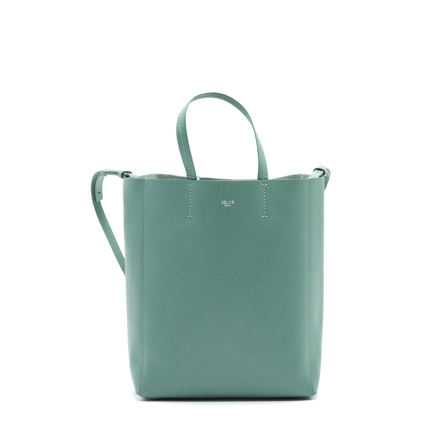 Celine Small Vertical Bucket Purse Deep Mint